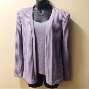 K Studio Purple Blouse and Blazer Set